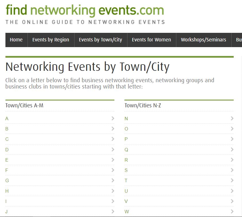 networking events screenshot