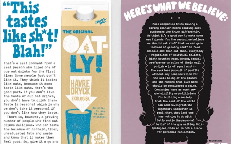 Great Branding examples from Oatly