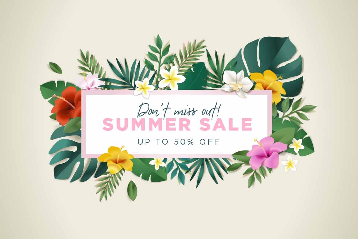 Graphic for a summer sale